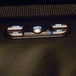Escort controls stitched into upholstery.
